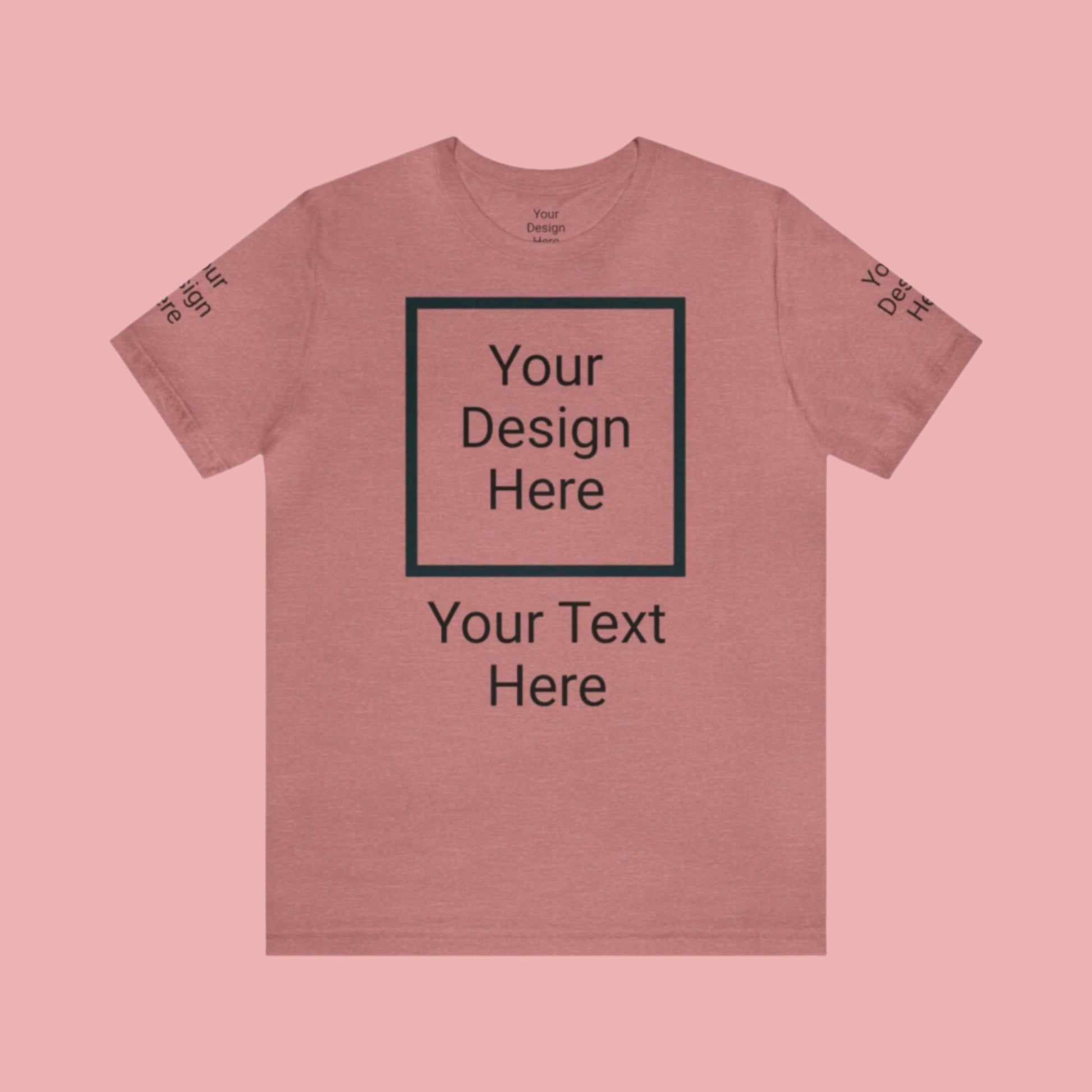Custom Unisex Personalized Jersey Short Sleeve Tee T-Shirt | Bella+Canvas 3001 | PERSONALIZED - ChoreGirl