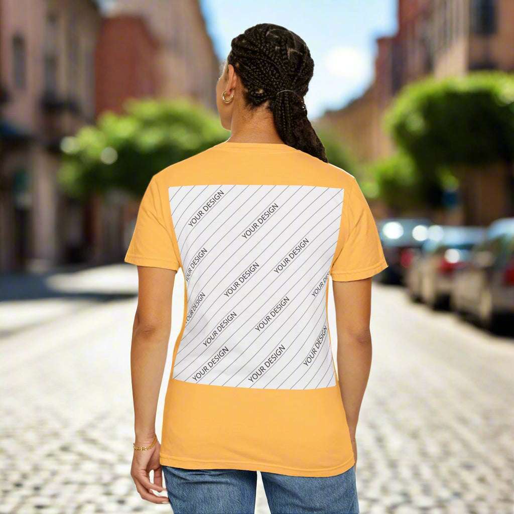 Custom Unisex Garment-Dyed T-Shirt - Personalize Your Design - ChoreGirl