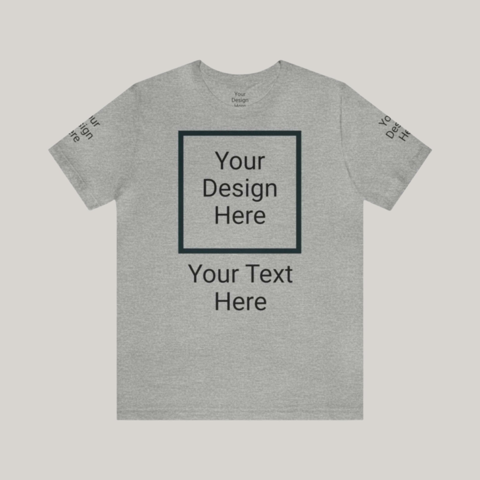 Custom Unisex Personalized Jersey Short Sleeve Tee T-Shirt | Bella+Canvas 3001 | PERSONALIZED - ChoreGirl
