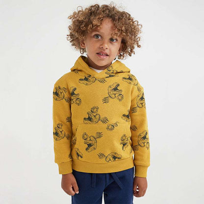 Boy's Long Sleeve Animal Print Hoodie - ChoreGirl