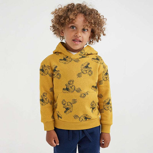 Boy's Long Sleeve Animal Print Hoodie - ChoreGirl