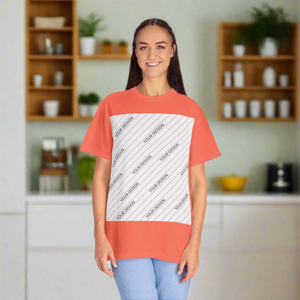 Custom Unisex Garment-Dyed T-Shirt - Personalize Your Design - ChoreGirl