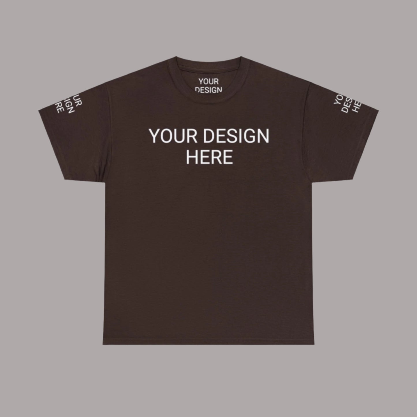 Unisex Custom Design Heavy Cotton Tee T-Shirt | Gildan 5000 | PERSONALIZED - ChoreGirl