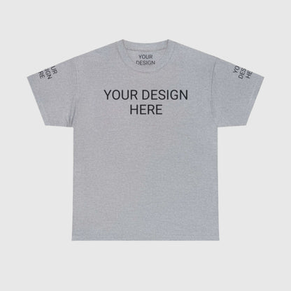 Unisex Custom Design Heavy Cotton Tee T-Shirt | Gildan 5000 | PERSONALIZED - ChoreGirl
