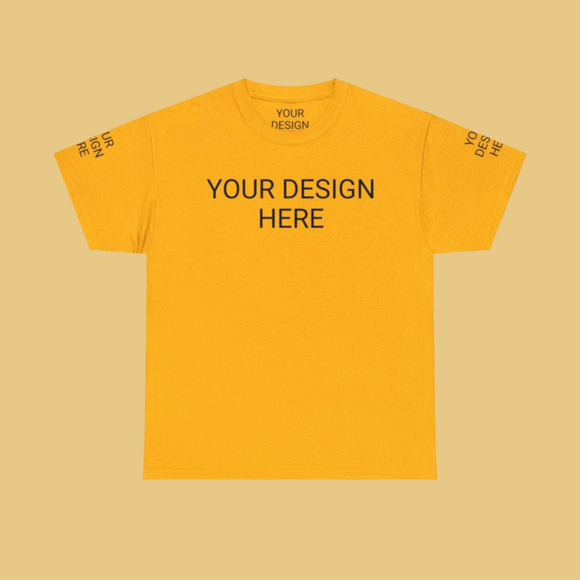 Unisex Custom Design Heavy Cotton Tee T-Shirt | Gildan 5000 | PERSONALIZED - ChoreGirl