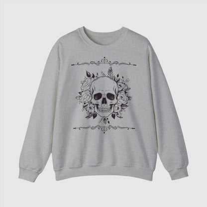 Custom Unisex Vintage Skull Heavy Blend Crewneck Sweatshirt | PERSONALIZED - ChoreGirl