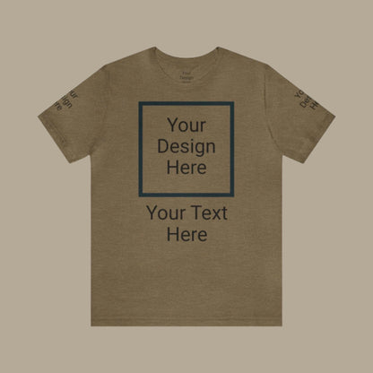 Custom Unisex Personalized Jersey Short Sleeve Tee T-Shirt | Bella+Canvas 3001 | PERSONALIZED - ChoreGirl