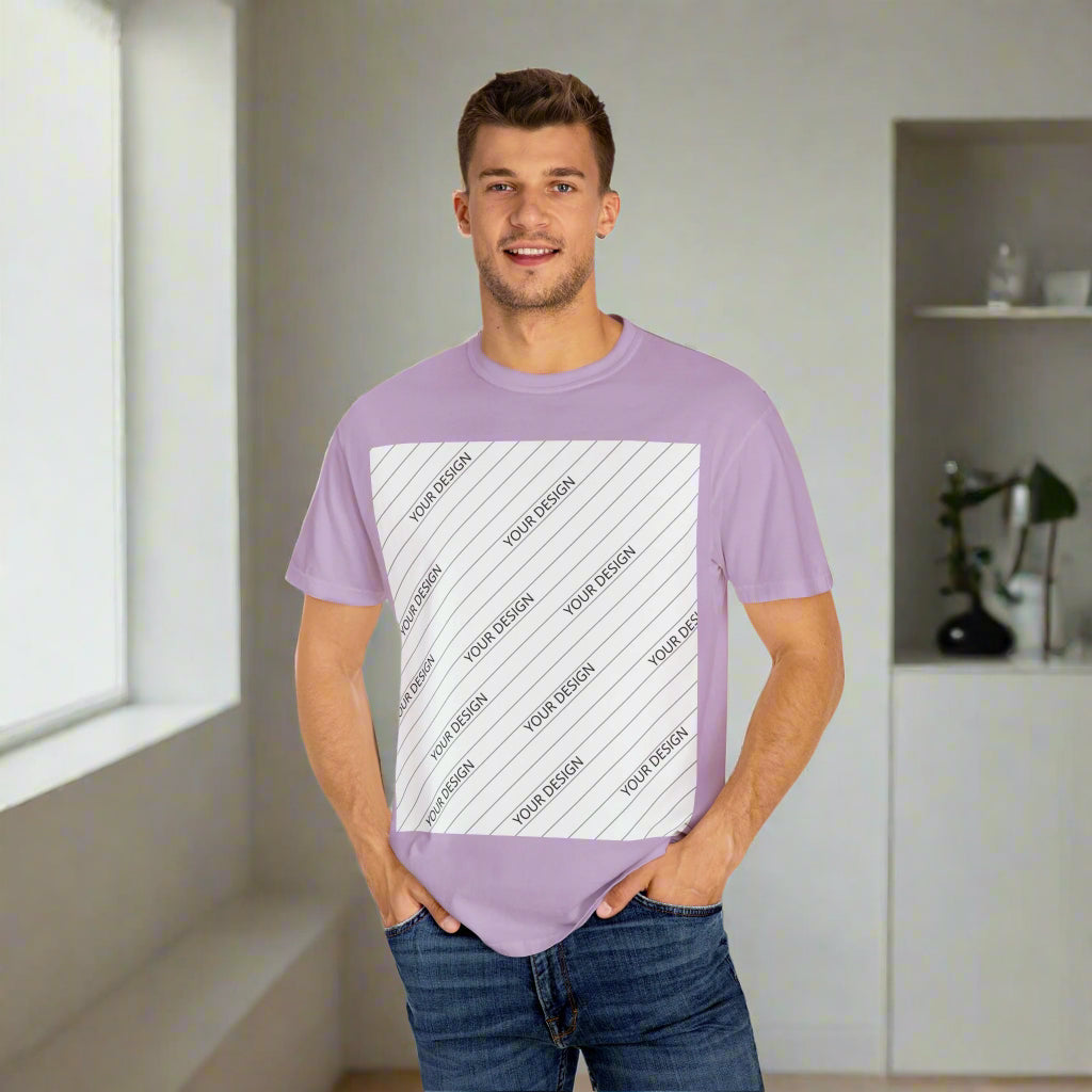 Custom Unisex Garment-Dyed T-Shirt - Personalize Your Design - ChoreGirl