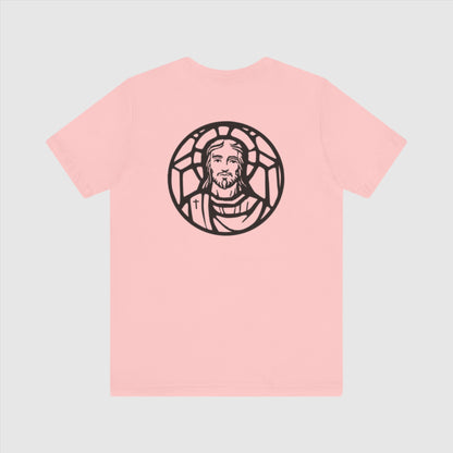 Custom Unisex Jersey Short Sleeve Tee | Celebrate Your Faith: Jesus is Love | PERSONALIZED - ChoreGirl