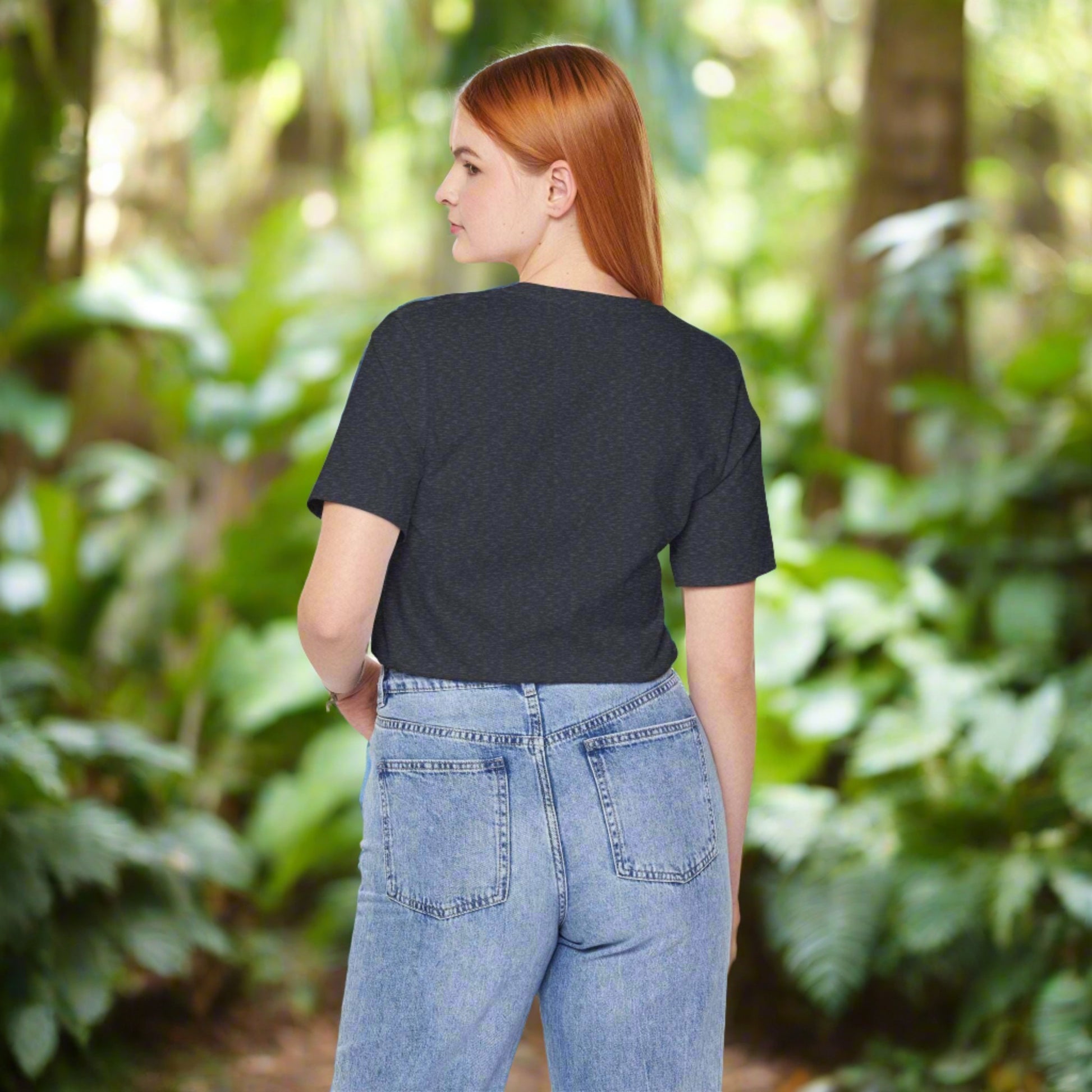 Custom Unisex Vintage Gardening Style Blue Flower Jersey Short Sleeve Tee | PERSONALIZED - ChoreGirl