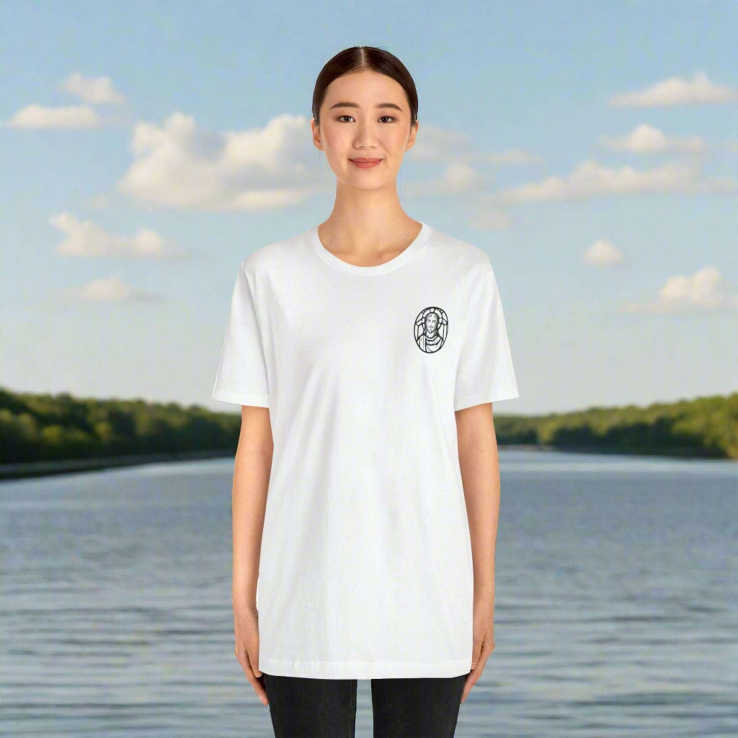Custom Unisex Jersey Short Sleeve Tee | Celebrate Your Faith: Jesus is Love | PERSONALIZED - ChoreGirl