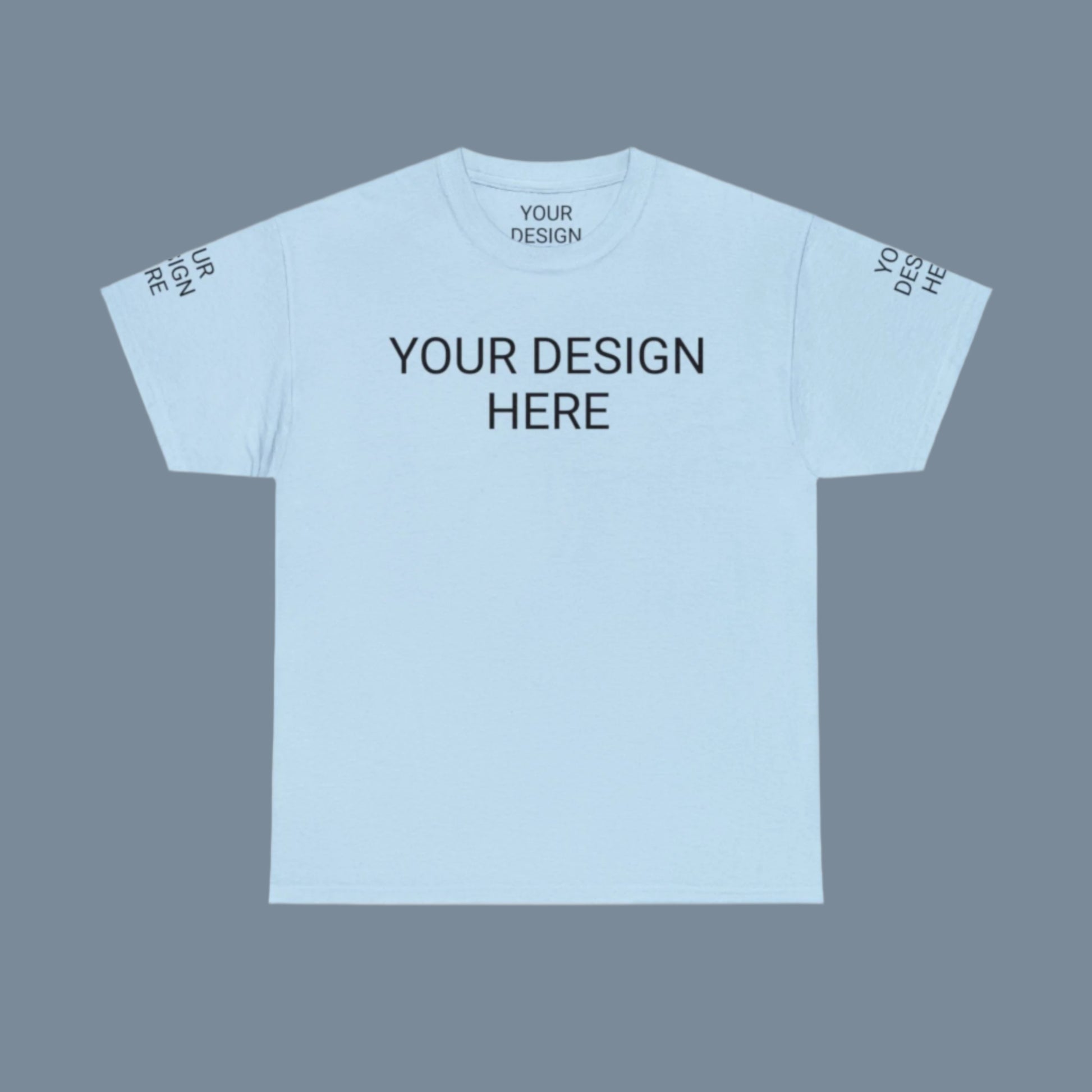 Unisex Custom Design Heavy Cotton Tee T-Shirt | Gildan 5000 | PERSONALIZED - ChoreGirl