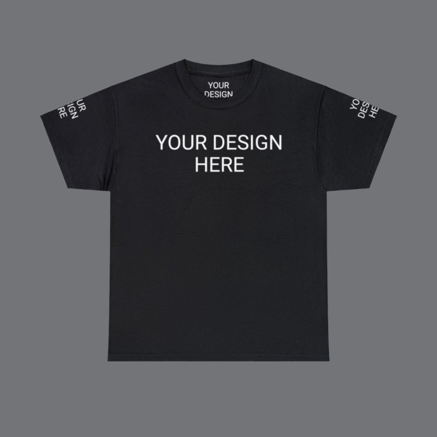 Unisex Custom Design Heavy Cotton Tee T-Shirt | Gildan 5000 | PERSONALIZED - ChoreGirl
