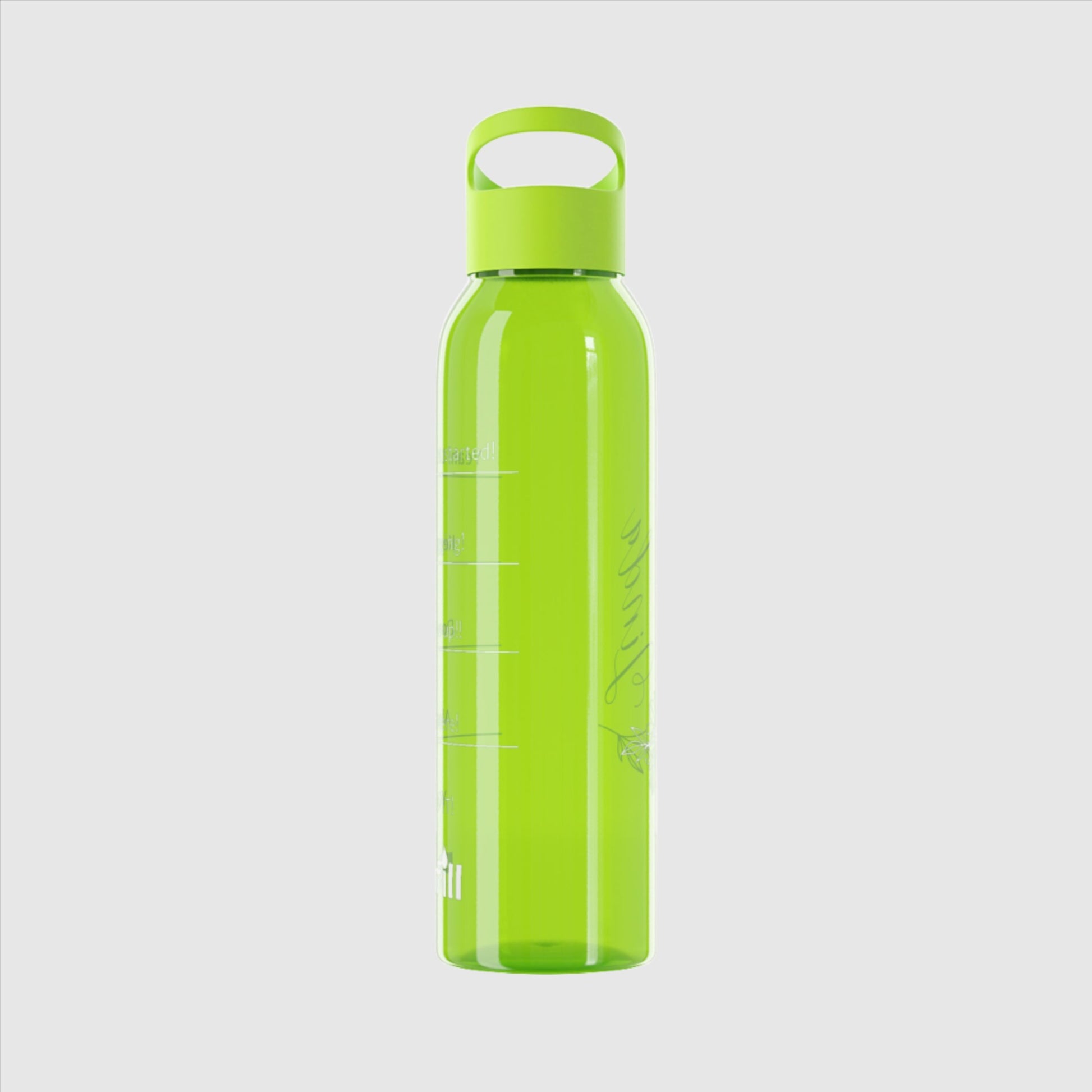 Custom Name "The Flower" Sky Water Bottle | PERSONALIZED - ChoreGirl