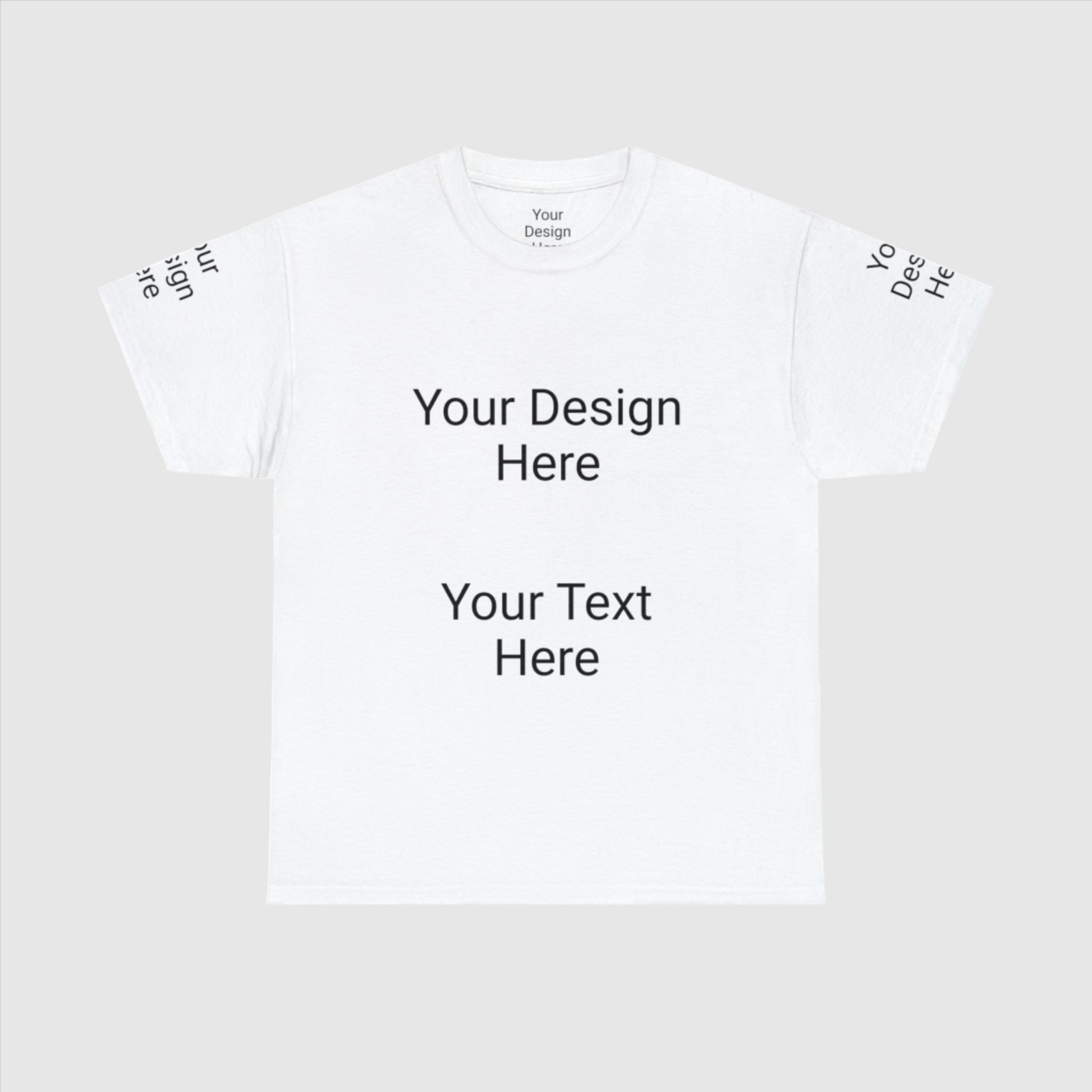 Custom Unisex Personalized Heavy Cotton Tee T-Shirt | Gildan 5000 | PERSONALIZED - ChoreGirl