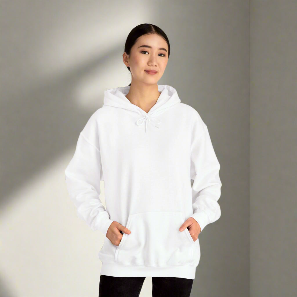 Personalized Custom Made Cozy White Unisex Hoodie | Gildan 18500 - Perfect for Casual Days and Gift Giving - ChoreGirl