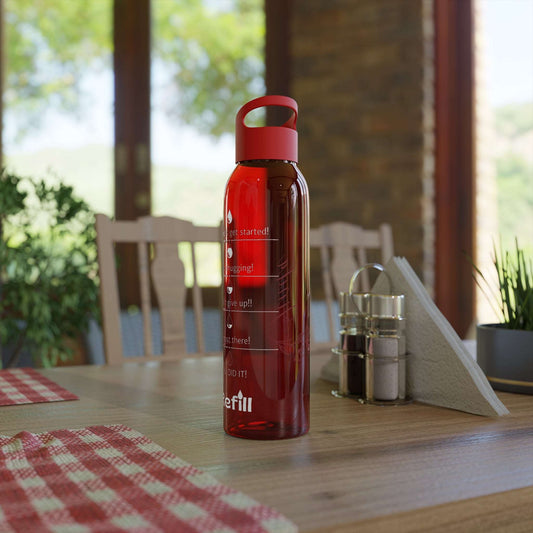 Custom Name "The Flower" Sky Water Bottle | PERSONALIZED - ChoreGirl