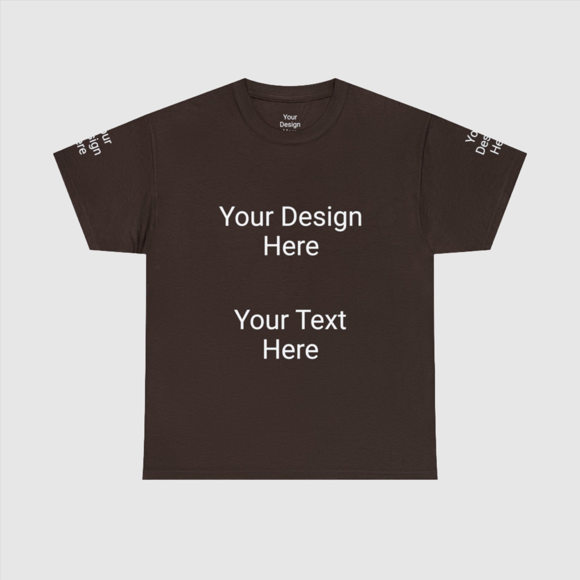 Custom Unisex Personalized Heavy Cotton Tee T-Shirt | Gildan 5000 | PERSONALIZED - ChoreGirl