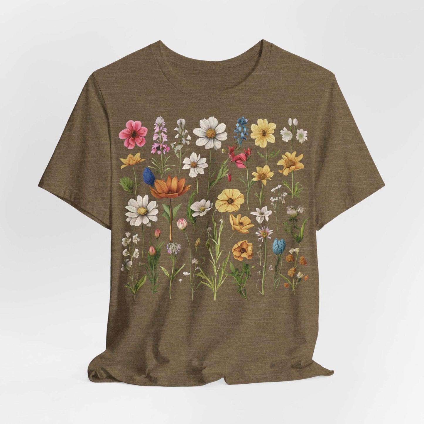 Custom Unisex Vintage Gardening Style Flower Jersey Short Sleeve Tee | PERSONALIZED - ChoreGirl