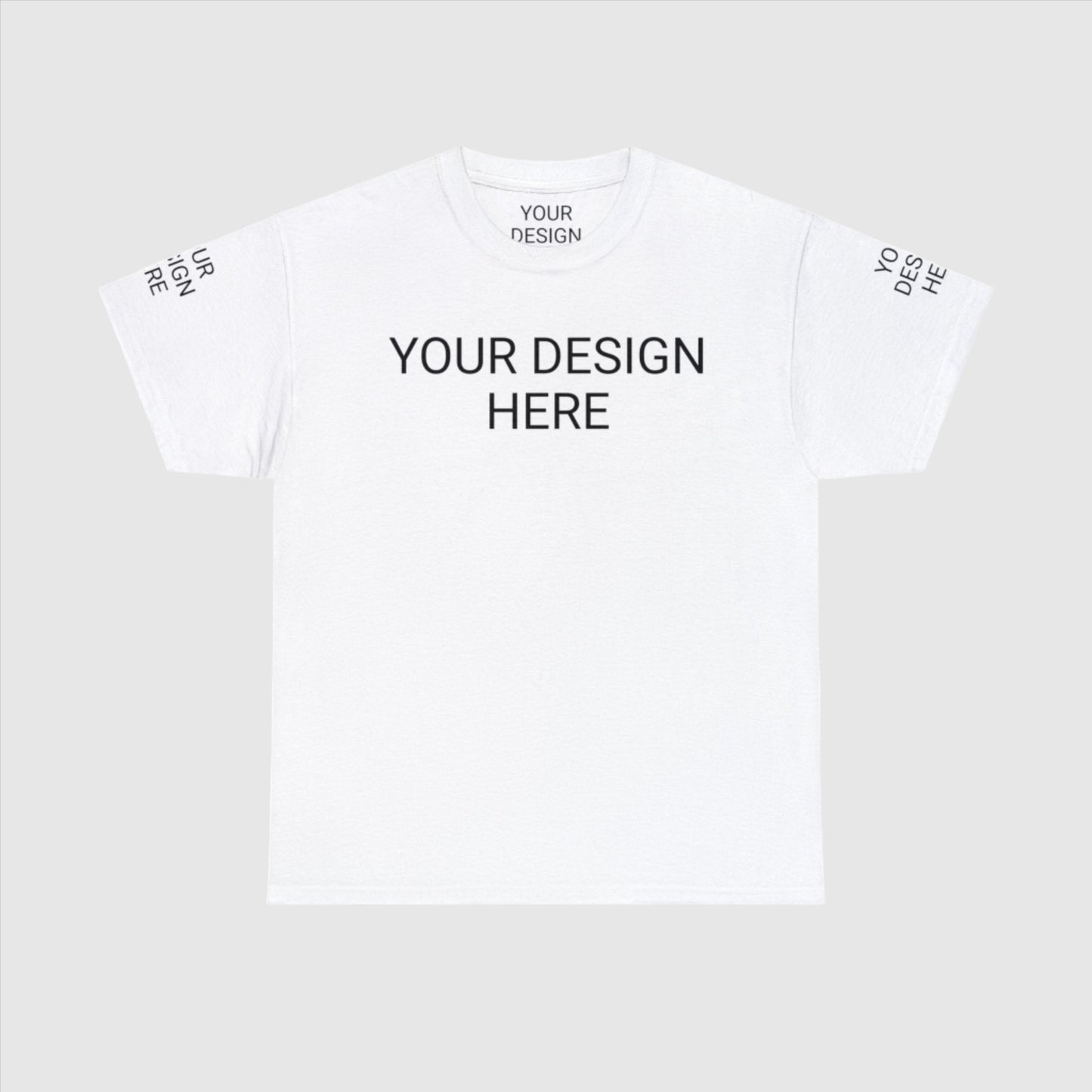 Unisex Custom Design Heavy Cotton Tee T-Shirt | Gildan 5000 | PERSONALIZED - ChoreGirl