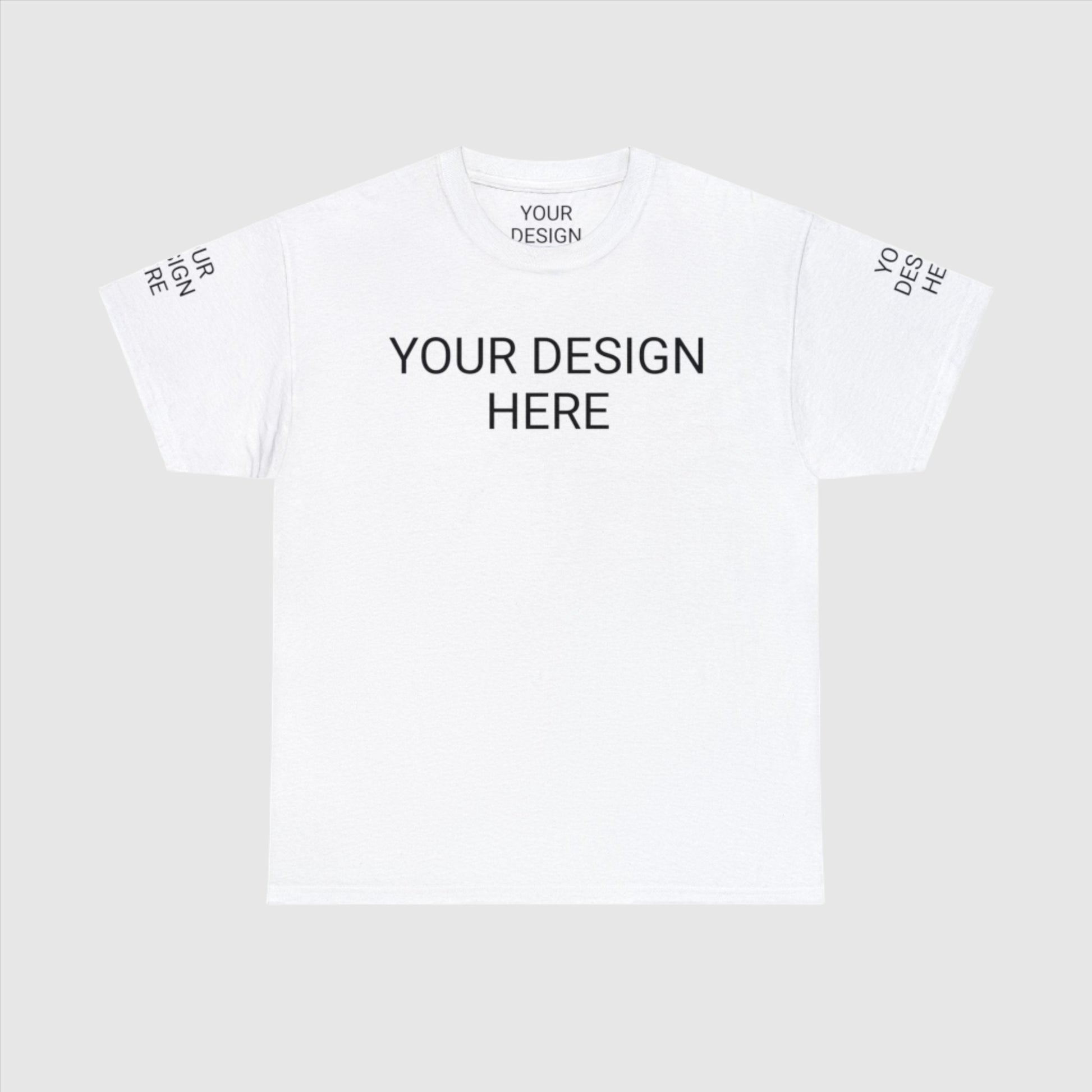 Unisex Custom Design Heavy Cotton Tee T-Shirt | Gildan 5000 | PERSONALIZED - ChoreGirl
