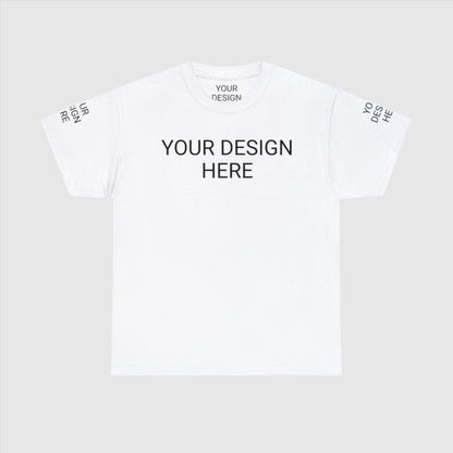 Unisex Custom Design Heavy Cotton Tee T-Shirt | Gildan 5000 | PERSONALIZED - ChoreGirl