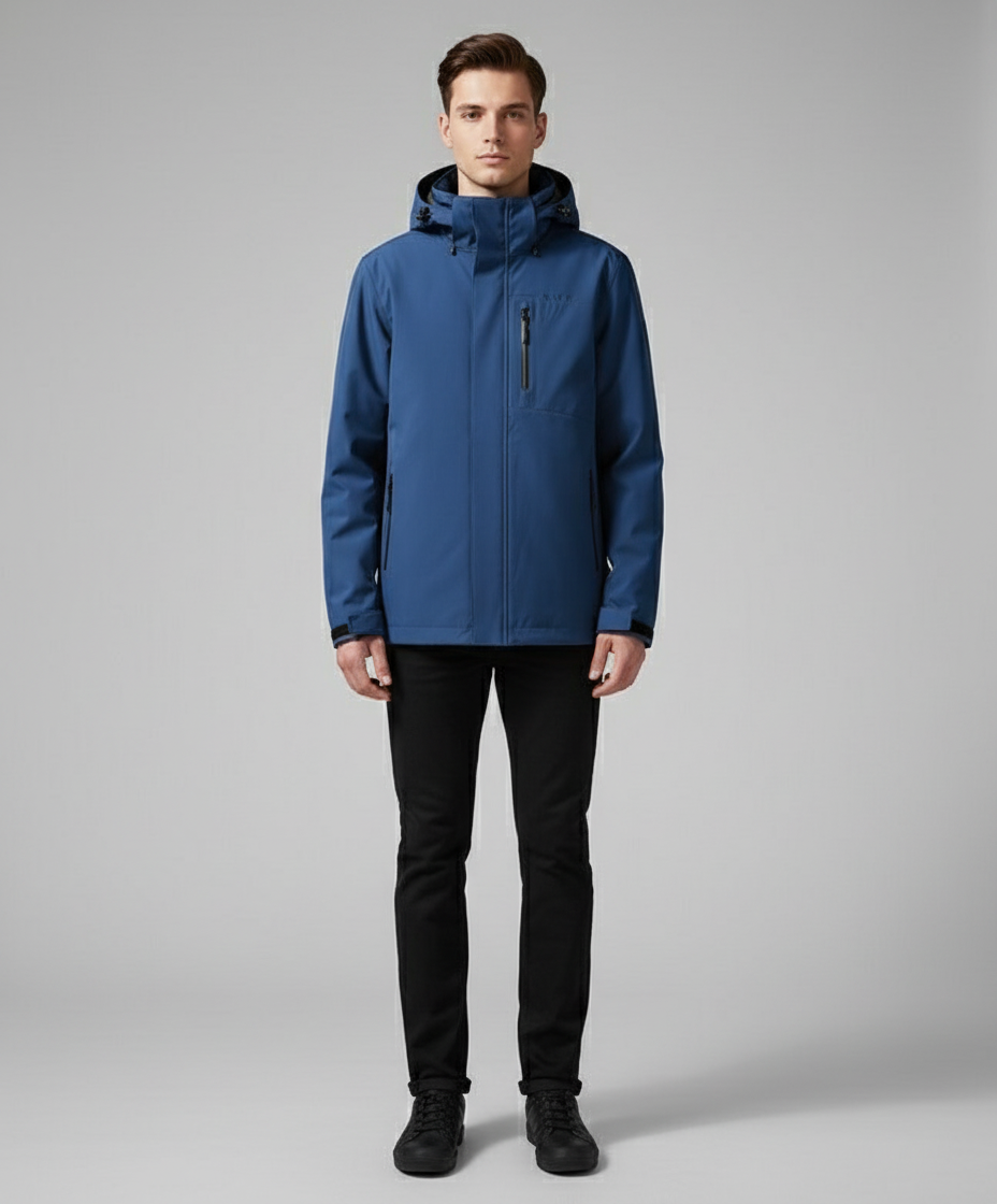 Elegante, lässige Reißverschlussjacke für Herren – leichtes Modell