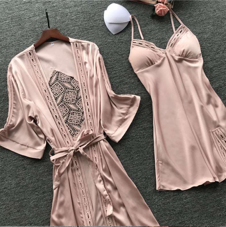 Women's Elegant Two-piece Pajamas Set - ChoreGirl