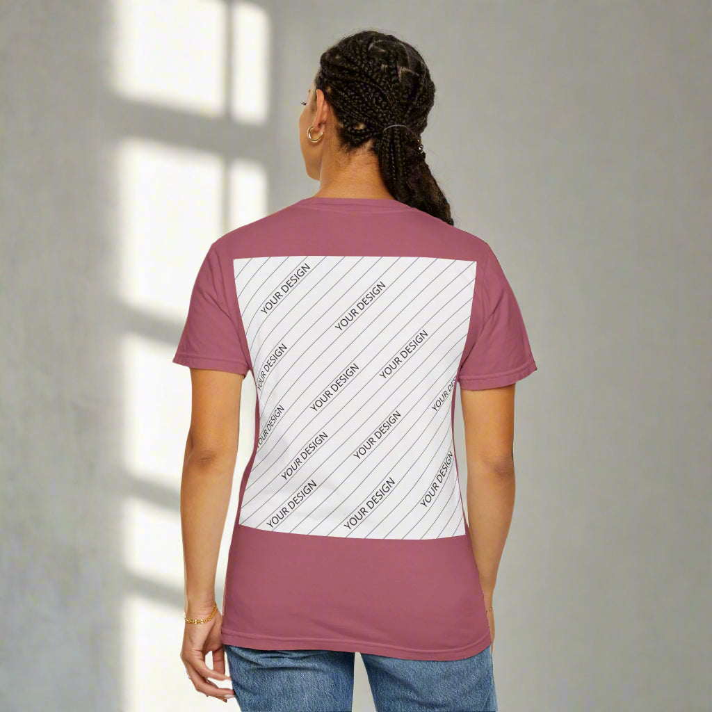 Custom Unisex Garment-Dyed T-Shirt - Personalize Your Design - ChoreGirl