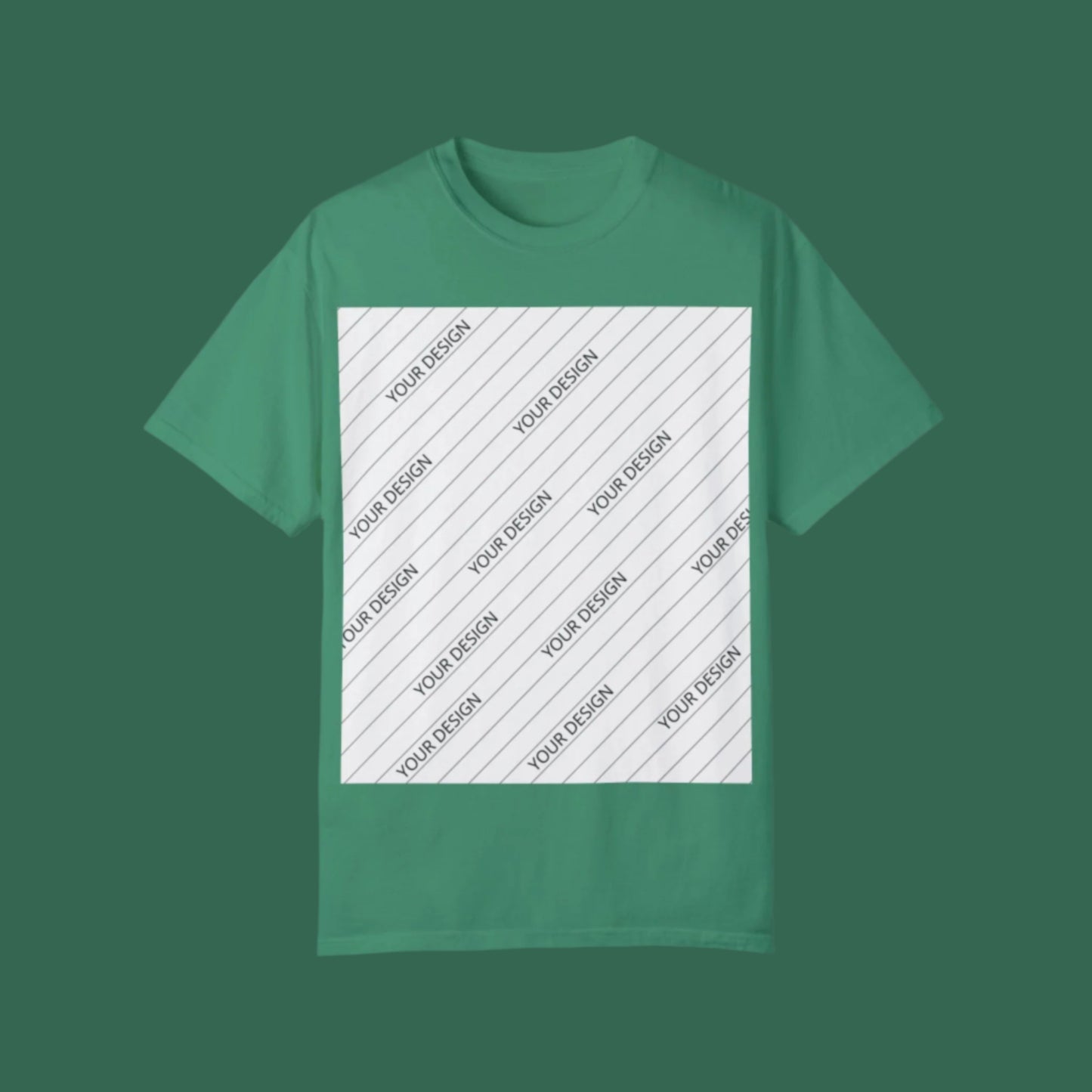 Custom Unisex Garment-Dyed T-Shirt - Personalize Your Design - ChoreGirl