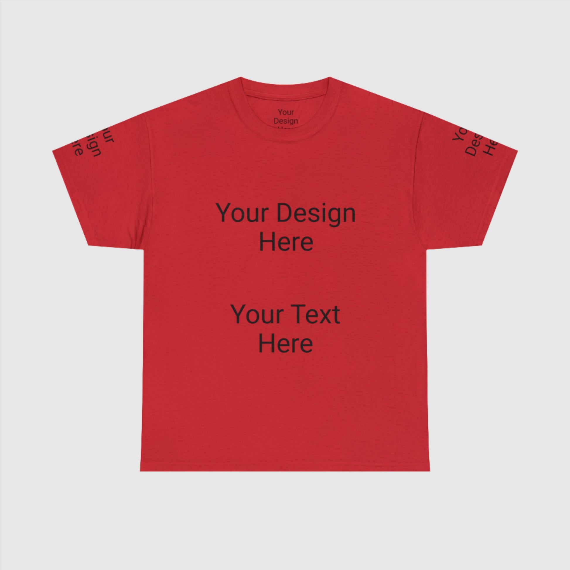 Custom Unisex Personalized Heavy Cotton Tee T-Shirt | Gildan 5000 | PERSONALIZED - ChoreGirl