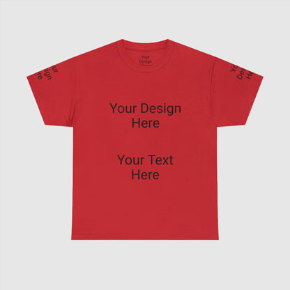Custom Unisex Personalized Heavy Cotton Tee T-Shirt | Gildan 5000 | PERSONALIZED - ChoreGirl