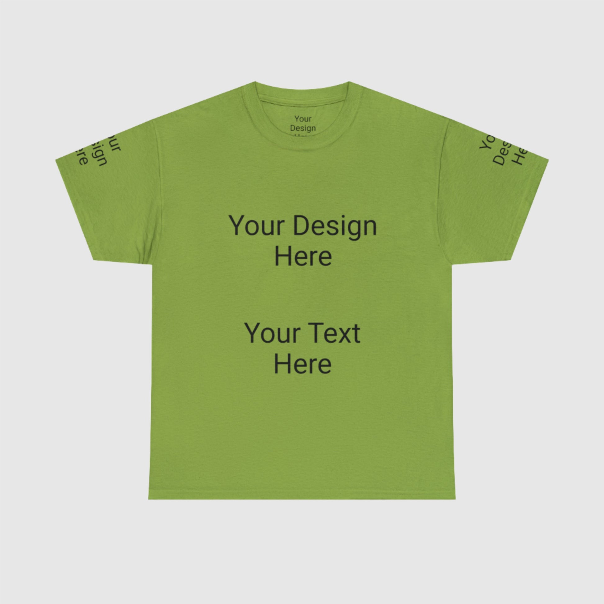 Custom Unisex Personalized Heavy Cotton Tee T-Shirt | Gildan 5000 | PERSONALIZED - ChoreGirl