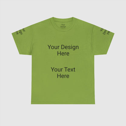 Custom Unisex Personalized Heavy Cotton Tee T-Shirt | Gildan 5000 | PERSONALIZED - ChoreGirl