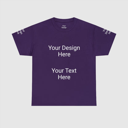 Custom Unisex Personalized Heavy Cotton Tee T-Shirt | Gildan 5000 | PERSONALIZED - ChoreGirl