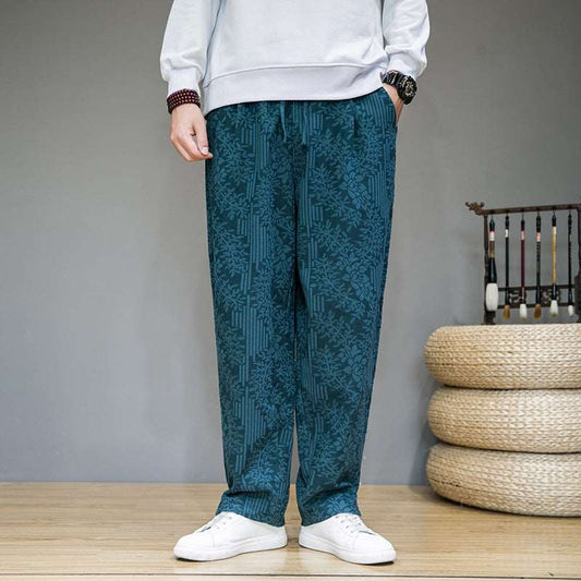 Men's Elegant Loose Straight Leg Pants - ChoreGirl
