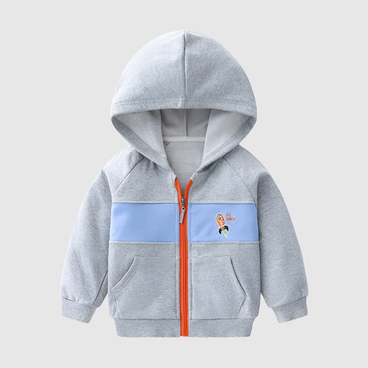 Boy's Thin Long Sleeve Hooded Jacket - ChoreGirl