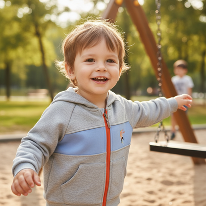 Elegant Thin Long Sleeve Hooded Jacket - Kids