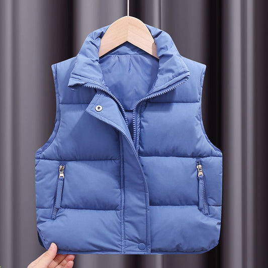 Kids Loose Down Cotton Vest - ChoreGirl