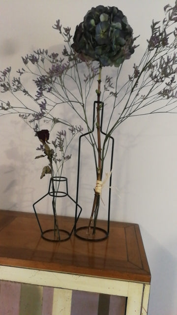 Nordic Style Large Tall Iron Line Home Decor Vase - ChoreGirl