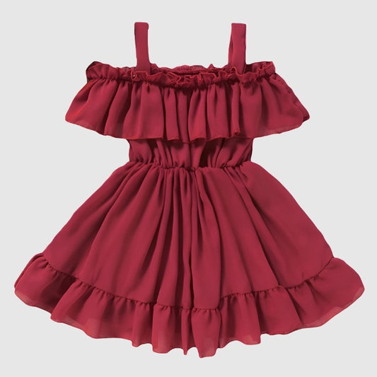 Baby Girl Casual Solid Color Dress - ChoreGirl