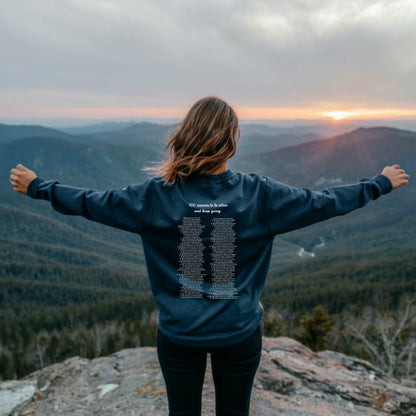 Custom 100 Reasons to Keep Going Unisex Heavy Blend Crewneck Sweatshirt | PERSONALIZED - ChoreGirl