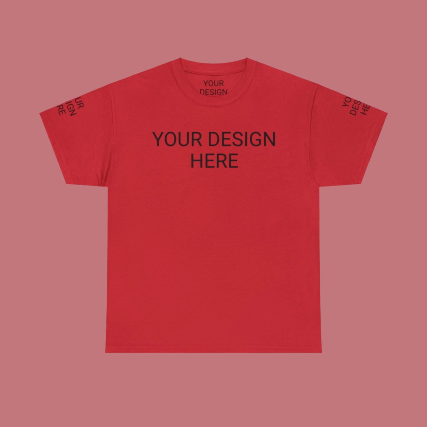 Unisex Custom Design Heavy Cotton Tee T-Shirt | Gildan 5000 | PERSONALIZED - ChoreGirl