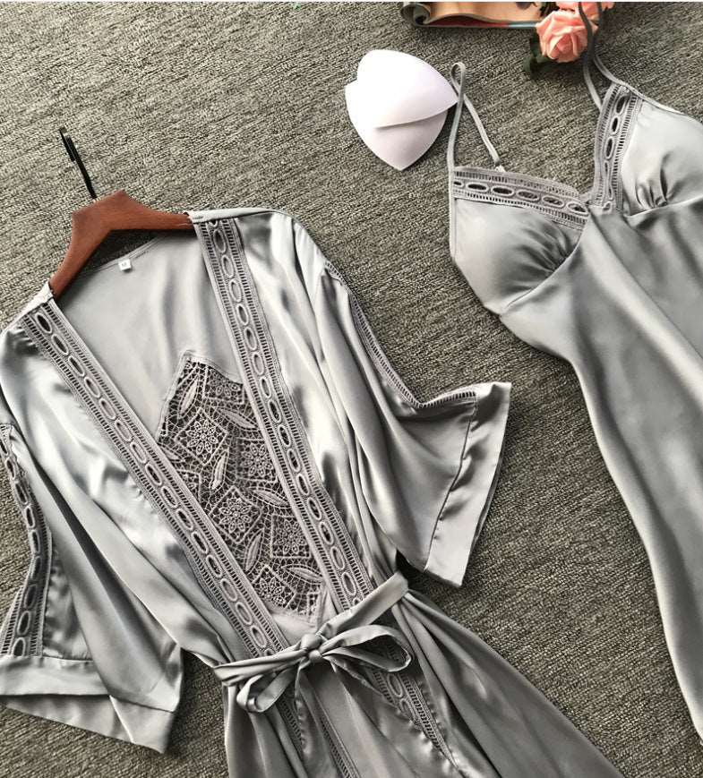 Women's Elegant Two-piece Pajamas Set - ChoreGirl