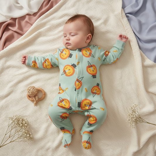 Elegant Long Sleeve One-Piece Jumpsuit - Baby