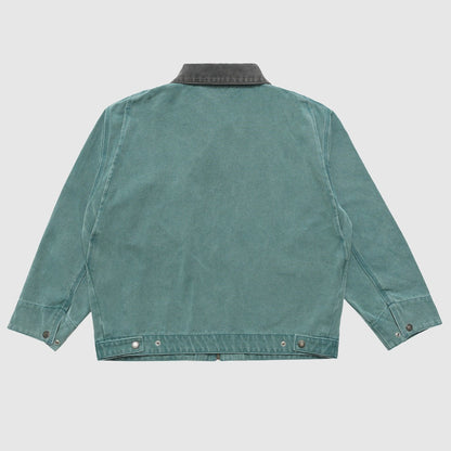 Men's Casual Loose Zip-up Denim Jacket - ChoreGirl