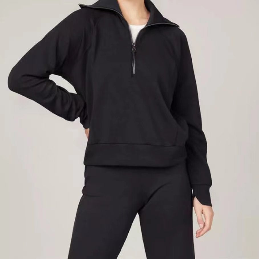 Women's Loose-fit Long Sleeved Sweater and Trousers Outfit Set - ChoreGirl
