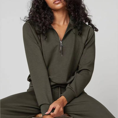 Women's Loose-fit Long Sleeved Sweater and Trousers Outfit Set - ChoreGirl