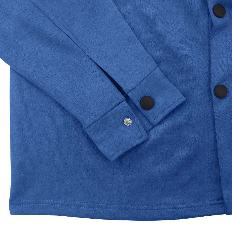 Men's Suede Single-breasted Solid Color Slim Fit Short Sleeved Shirt and Pants Two-piece Outfit Set - ChoreGirl