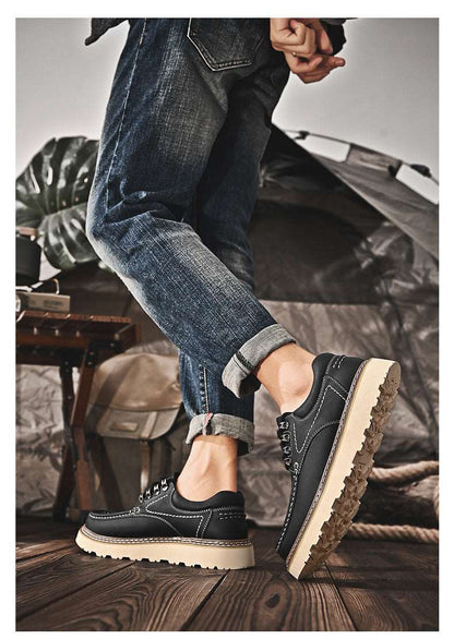 Men's Versatile Casual Genuine Leather Shoes - ChoreGirl